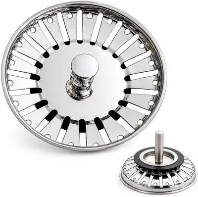 Image de Filtre pour évier de 83 mm - Bouchon d'évier en acier inoxydable