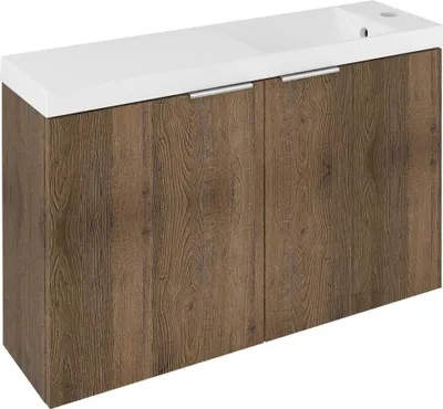 Produktbild von Sapho LATUS X Unterschrank mit Waschbecken 80x54,5x22cm, Eiche Sherwood