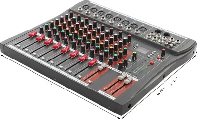 Immagine prodotto di Mixer audio, ingresso a 8 canali, compatibilità Bluetooth, nero