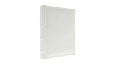Image de Album photo en cuir autocollant 24 x 29 cm / 40 pages. BLANC