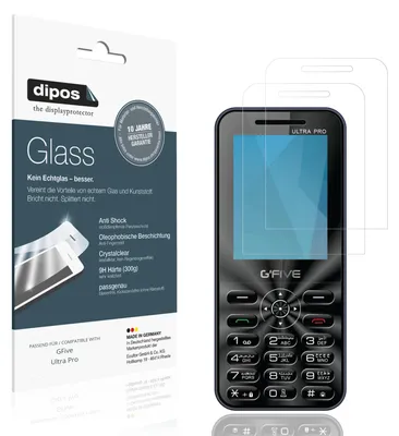 Immagine prodotto di 2x Pellicola Protettiva per GFive Ultra Pro Protezione Vetro Flessibile 9H dipos