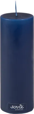 Produktbild von Stumpenkerze Dunkelblau, Ø 50 x 150 mm - Brenndauer ca. 42 Stunden