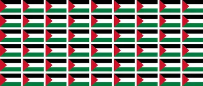Produktbild von Mini Aufkleber Set - Pack glatt - 20x12mm - selbstklebender Sticker - Palestina - Flagge / Banner / Standarte fürs Auto, Büro, zu Hause und die Schule - 54 Stück