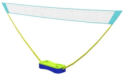 Zdjęcie produktu dla Zestaw siatki do badmintona i siatkówki, 3-częściowy | Kolor: czarny + niebieski + zielony | Wymiary: 22,4 x 400 x 155 cm