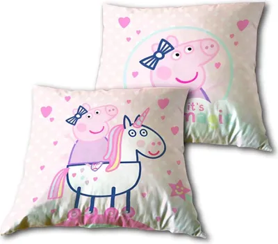 Produktbild von Peppa Wutz Pig Kinder Kissen Dekokissen Cushion 35x35 cm