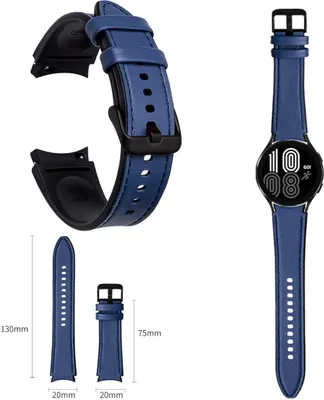 Obrázok produktu pre Pre Samsung Galaxy Watch 6 5 4 Normal Pro Classic všetky veľkosti Remienok zo syntetickej kože