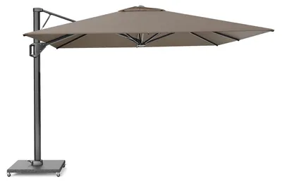 Produktbild von Platinum Sonnenschirm windfest Beaufort Premium | quadratisch 3.2x3.2mㅤ4 Havana | Anthrazit 3.2 x 3.2 Meter