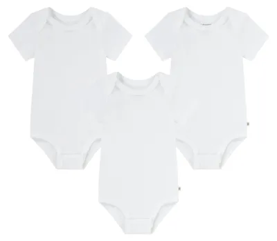 Obrázok produktu pre HUGGIES Unisex detské body s krátkym rukávom, 3-dielový balík, biela, veľkosť 2