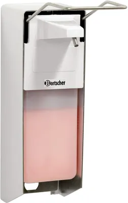 Image de Bartscher 850008 Bartscher Seifenspender PS 0,9L-W 850008 silber Kunststoff 0,9 l
