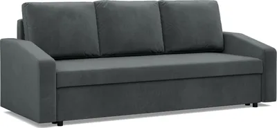 Produktbild von Sofa mit Schlaffunktion NEO, Wohnzimmer Couch 3-Sitzer 220x92cm, Dunkelgrau