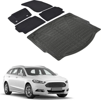 Produktbild von Kofferraumwanne Fußmatten Set Für Ford Mondeo 5 2015-2022 Kombi, Genaue Passform