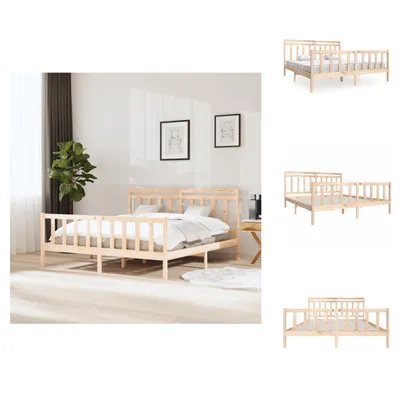 Produktbild von vidaXL Massivholzbett 180x200 cm -  Betten & Bettgestelle