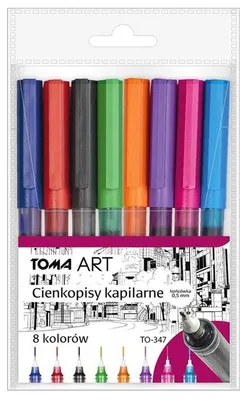 Obrázok produktu pre Cienkopis kapilarny 8 kolorów