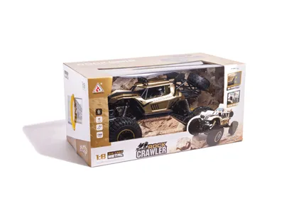Zdjęcie produktu dla Samochód RC Rock Crawler 2,4 GHz 1:8 51 cm złoty