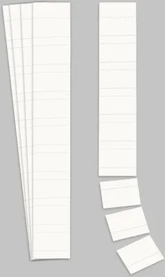 Produktbild von Ultradex Einsteckkarte Planrecord 140708 70x32mm weiß 90 St./Pack.