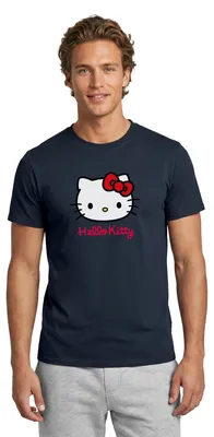 Produktbild von Spreadshirt Hello Kitty Klassisch Mit Schriftzug Männer T-Shirt, L, Navy