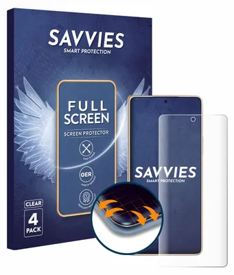 Produktbild von 4x Savvies Fullscreen Schutzfolie für Honor Magic V6 Displayschutz Folie Fullcover Klar Transparent