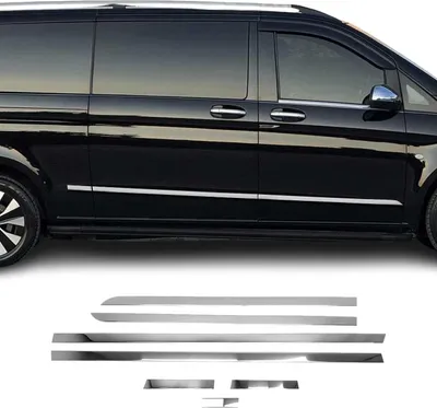 Immagine prodotto di Striscia di protezione porta laterale per Mercedes Vito W447 2014-2025 L3 Long cromo