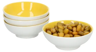 Produktbild von 4er Set Doppio Schalen flach Ø 8 cm Gelb Snack-Schüssel Dessert-Bowl Ritzenhoff