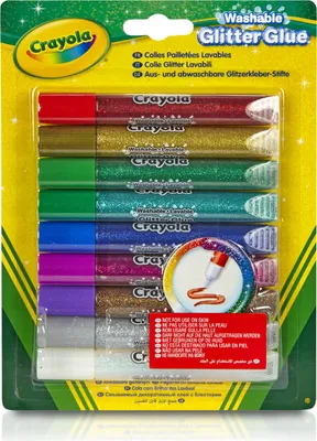Produktbild von Crayola 69-3527, Glitzer-Set, Mehrfarbig, 9 Farben, Junge/Mädchen, 4 Jahr(e), China