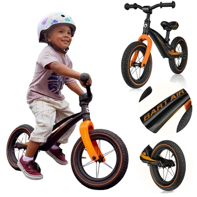 Image de Lionelo Bart Vélo de marche à partir de 2 ans jusqu'à 30 kg Cadre en magnésium Roues de 12 pouces Volant et selle réglables en hauteur Verrouillage du volant Repose-pieds Poignée de transport Ultraléger