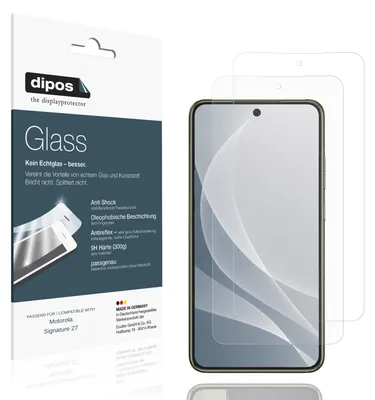 Obrázek produktu pro 2x ochranná fólie pro Motorola Signature 27 matná – antiproximací, tvrzená fólie 9H, materiál: sklo
