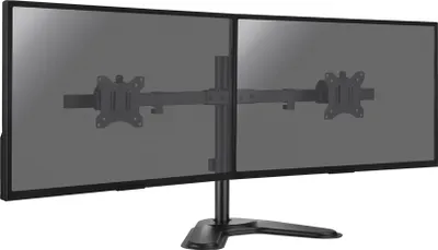 Zdjęcie produktu dla Stojak biurkowy na 2 monitory PC 17"- 32", kierunek poziomy