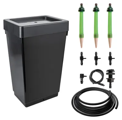 Produktbild von Blumat Tropf-Blumat Automatische Bewässerung | für 3 Pflanzen XL Maxi | inkl. 47L Tank | Stromlose Urlaubsbewässerung Komplettset