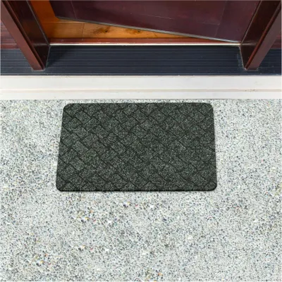 Produktbild von Fußmatte Türvorleger Bodenmatte Textil Melbourne Pflasterstein Grün Robust Wasserabweisend Breite 40 cm Länge 60 cm