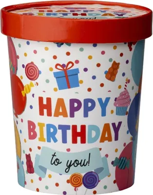 Image de Paperdreams Bonbonnière ø12x14cm - Joyeux anniversaire