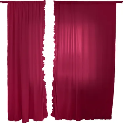 Immagine prodotto di Tenda da finestra 150x250 con volant per soggiorno e camera da letto, color bordeaux