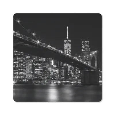 Produktbild von MuchoWow® Mauspad Mousepad New York - Brooklyn - Brücke 30x30 cm - Mousepads - Maus Mat - Pad - Mausunterlage - Gaming