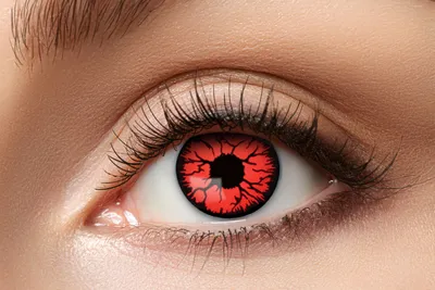 Produktbild von LINSEN Farbige Wochenlinsen 7 Tage Rot METATRON Halloween Party