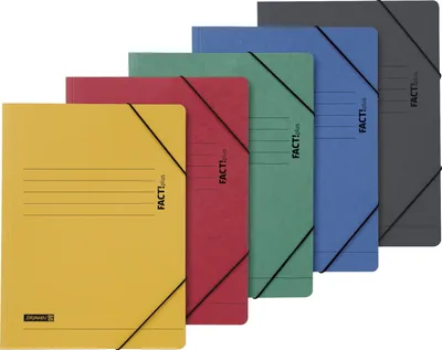 Produktbild von Eckspanner A4 375g/qm farbig sortiert Packung mit 10 Stück