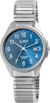Produktbild von Just Herrenuhr mit Zugarmband, Titan, 5 ATM