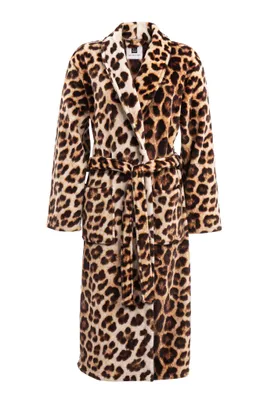 Produktbild von Leopard Bademantel Lang S Braun