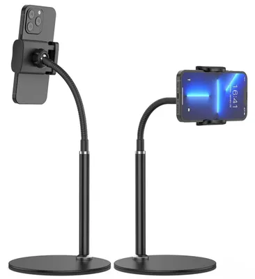 Produktbild von Handy Ständer Tisch Verstellbare Halterung Multi-Winkel Schwarz 3.5-6.5 Zoll