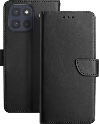Produktbild von Avizar, Folio Case Moto G86 5G mit Kartenfach und Standfunktion, Schwarz