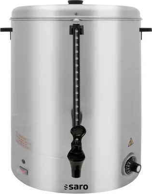 Glühwein- und Heißwasserspender, 40 l, Edelstahl