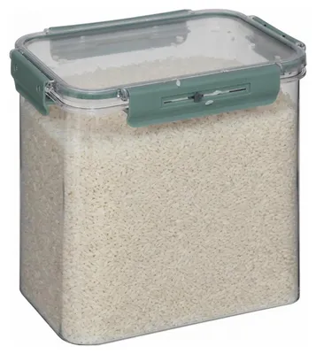 Immagine prodotto di 5 contenitori ermetici con coperchio - plastica - 1 pezzo - 4000 ml - per conservazione