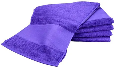 Immagine prodotto di A&R 703.50 | PrintMe Sport Towel / 30 x 140 cm - Colore: Viola - Dimensioni: 30 x 140 cm