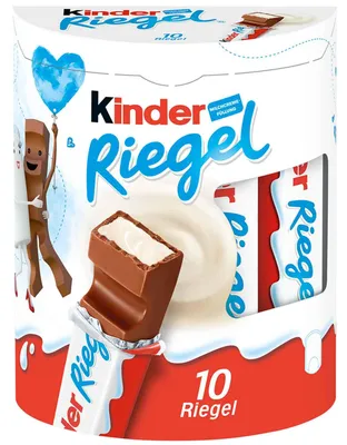 Produktbild von Kinder 4008400221021, 210 g, Milchschokolade, 10 Stück(e), Gluten, 566 kcal, 2360 kJ