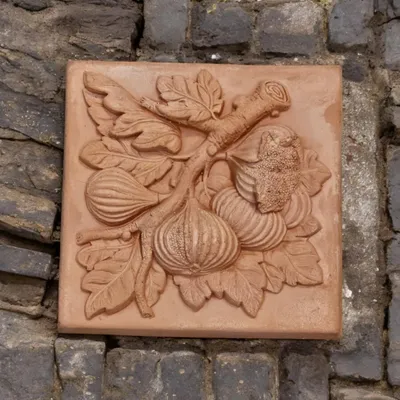 Produktbild von Handarbeit aus Italien: Wandrelief "Zwiebeln" 18x18cm