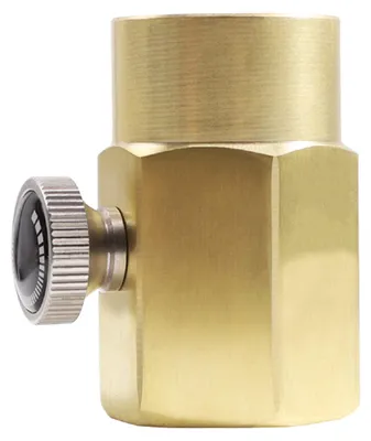 Image de Adaptateur en laiton pour bouteille de soda domestique Adaptateur pour recharge de bouteille de CO₂ Raccord de remplissage de CO₂ Adaptateur pour bouteille de recharge TR21-4 vers CGA320