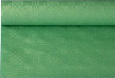 Produktbild von Papiertischtuch mit Damastprägung 6 m x 1,2 m dunkelgrün