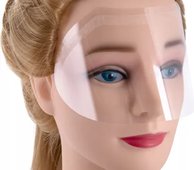 Produktbild von Ponik‘s Transparente Einweg-Gesichtsschutzmaske, Gesichtsschutz, Augenschutz, Maske, Wegwerf-Plastik, klar, Haarspray Schutz, Transparente Maske, Gesichtsschutzschild, Friseur 100 Stück