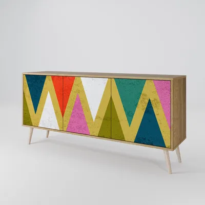 Immagine prodotto di Spacerebels cassettiera a 3 ante - credenza cassettiera - credenza alta - mobile armadio - soggiorno camera da letto - 57,5×164,5×42 (HxLxP)