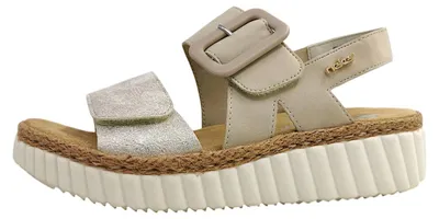 Imagen del producto de Sandalias Rieker para mujer, color beige, para uso diario