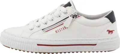 Produktbild von Mustang Damen Sneaker sportlich mit Reißverschluss 15M0112008, Größe:37 EU, Farbe:Weiß