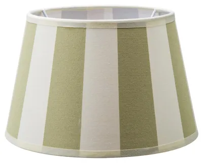 Produktbild von Home Sweet Home CLASSIC Stoff Lampenschirm weiß/grün - 20 x 15 x 13 cm